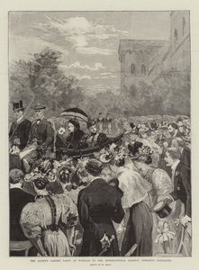 Fiesta en el jardín de la Reina en Windsor para los delegados del Congreso Internacional de Ferrocarriles